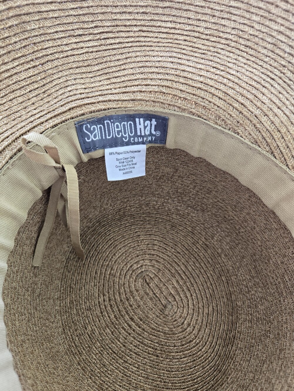 San DIego Hat:Classic Wide-Brim Sun Hat - Brown - Picture 6 of 6